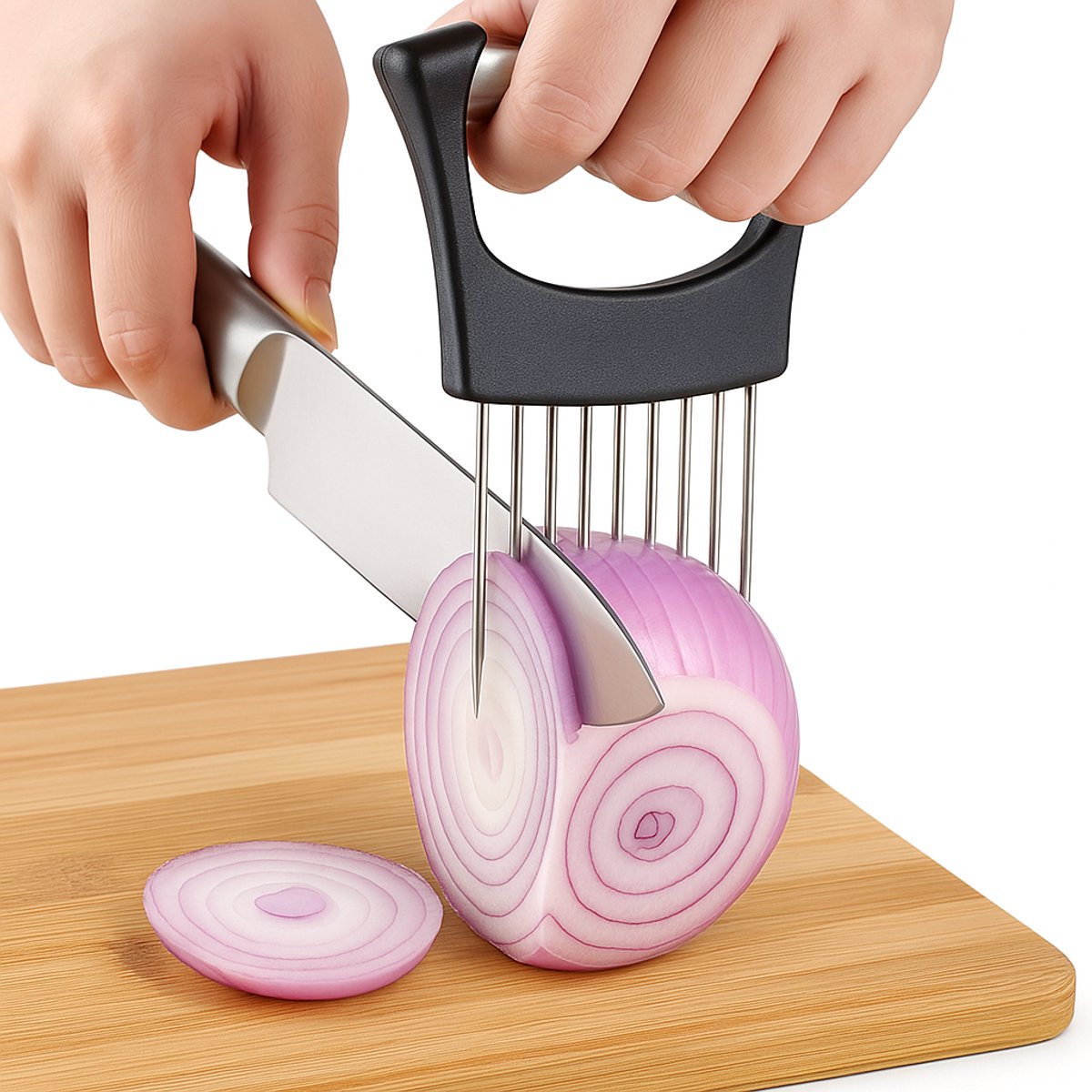 Peigne Coupe-Oignons, Tomate, Pomme de Terre, Viande, Fruits | Découpe Facile et Rapide en Cuisine