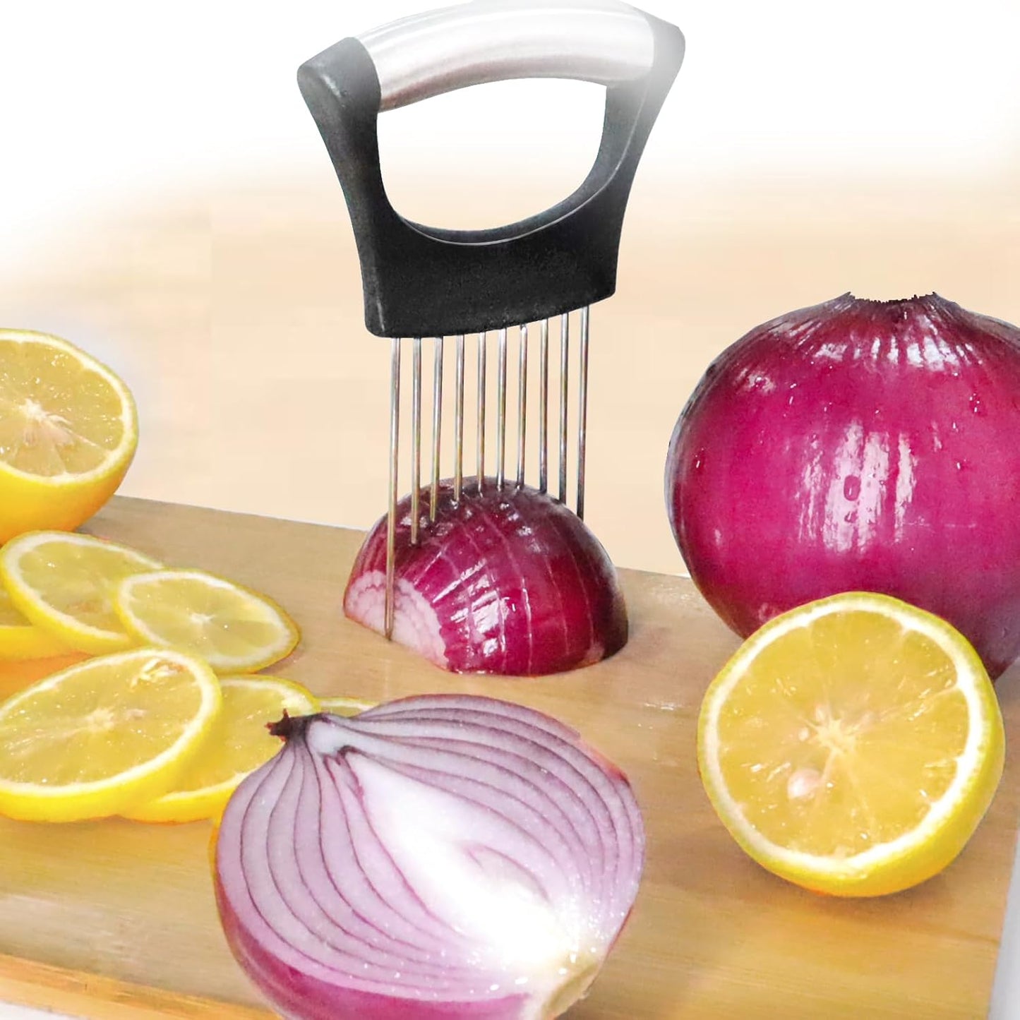 Peigne Coupe-Oignons, Tomate, Pomme de Terre, Viande, Fruits | Découpe Facile et Rapide en Cuisine