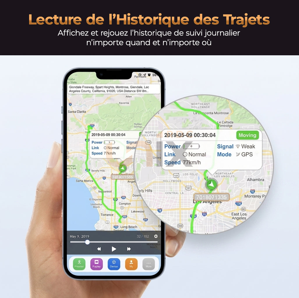 Traceur GPS Satellite en Temps Réel pour Voiture, Moto, Camion et Flotte : Contre les Voleurs et Chauffeurs Menteurs
